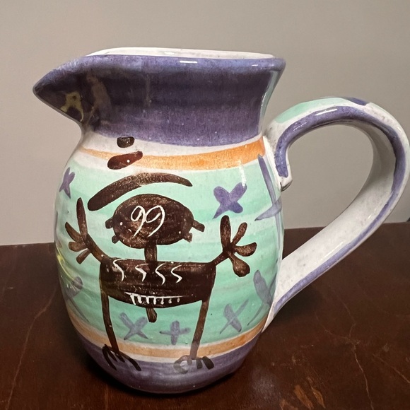 T. Puterbaugh Gill Signed TPG Studio Art Pottery Creamer 4.25” - Picture 1 of 6